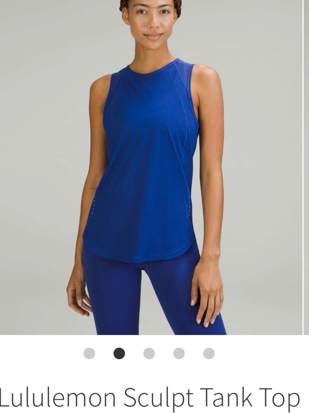 Lululemon Sculpt Tank 2 sz12